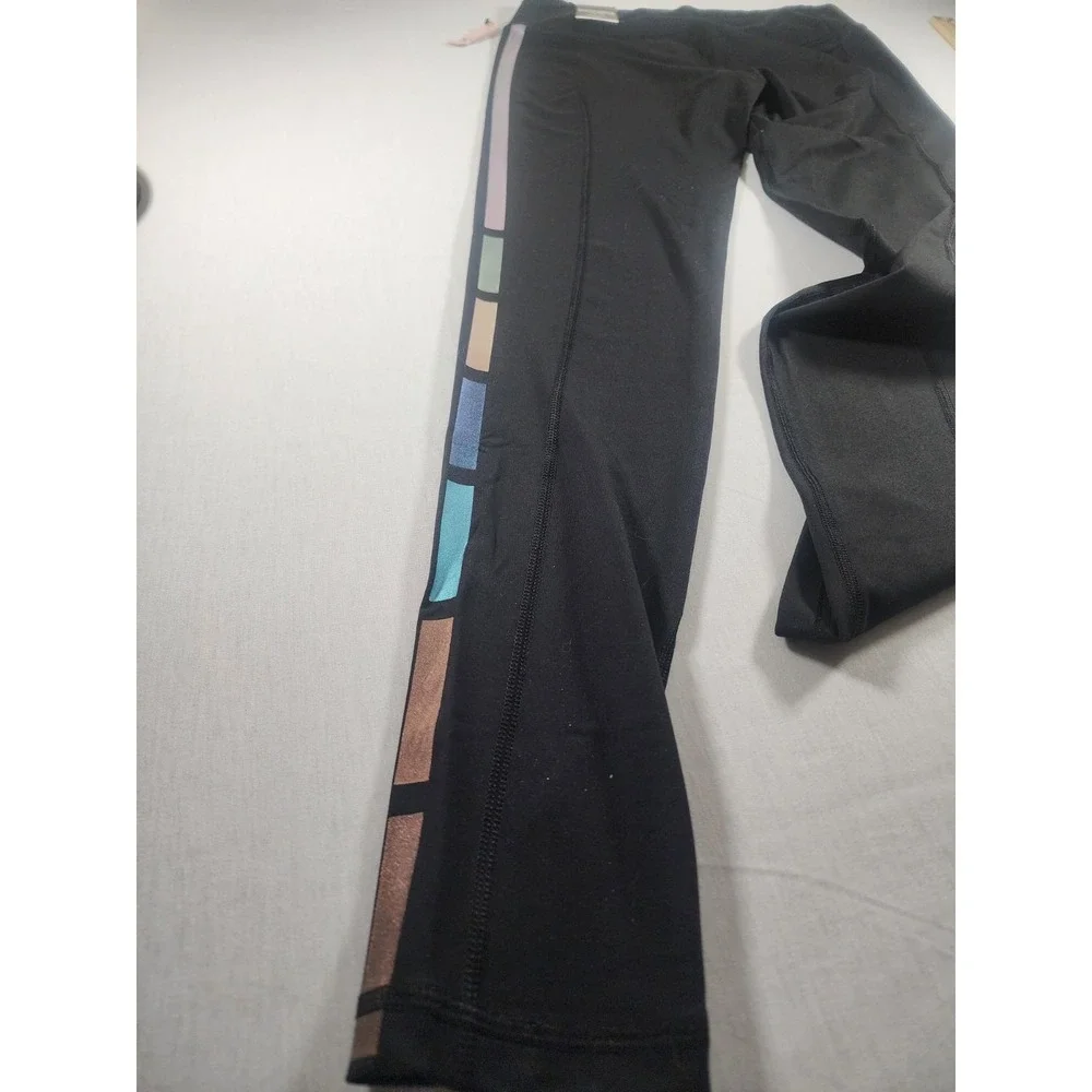 Victoria Secret Sport Knockout Tight M LONG Legging Reflective Rainbow Pride NWT